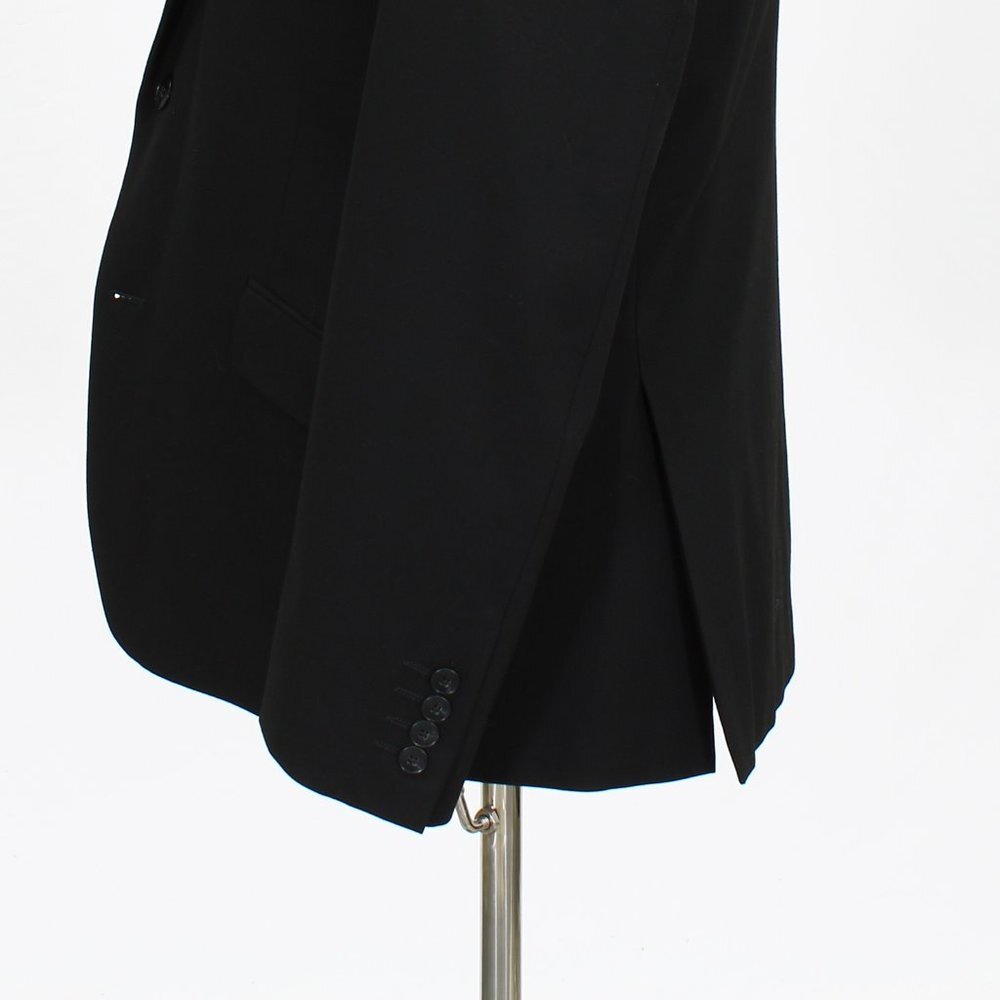 J. Ferrar 44R Black Solid 2-Button Sport Coat Blazer Jacket V565 - Picture 6 of 11